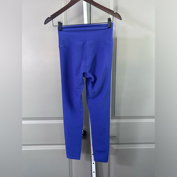 BEACH RIOT Ayla ribbed cobalt blue sparkle leggings size small - Picture 3 of 7